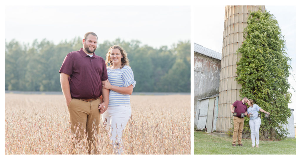 beautiful farm engagement session in Fremont