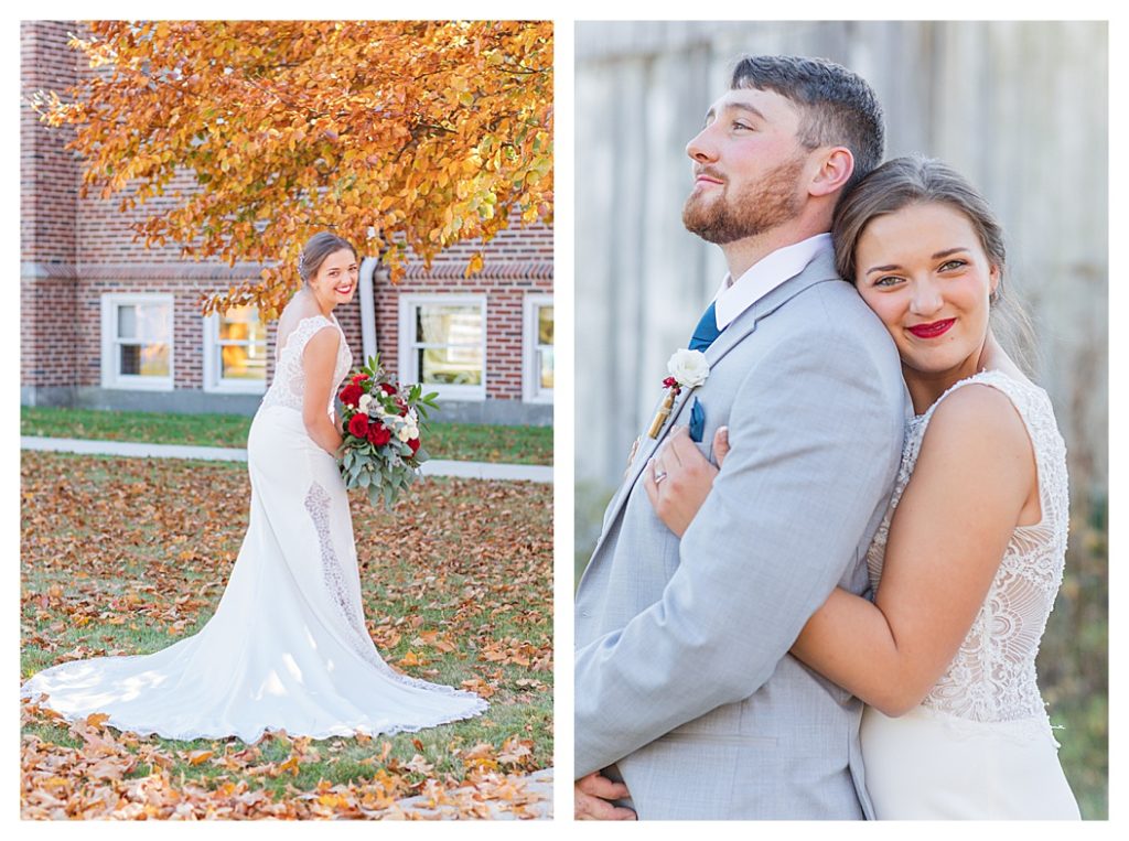 Gloria & Andrew Kreais at their Ohio Fall Wedding