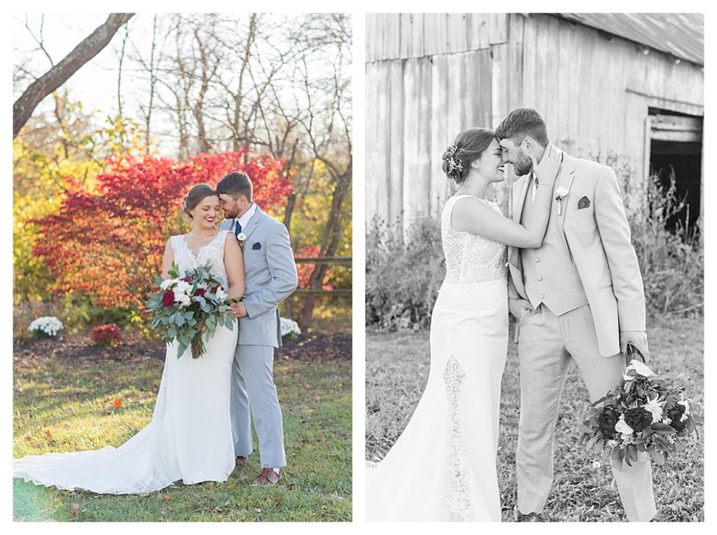 An Ohio Fall wedding, outdoor country theme