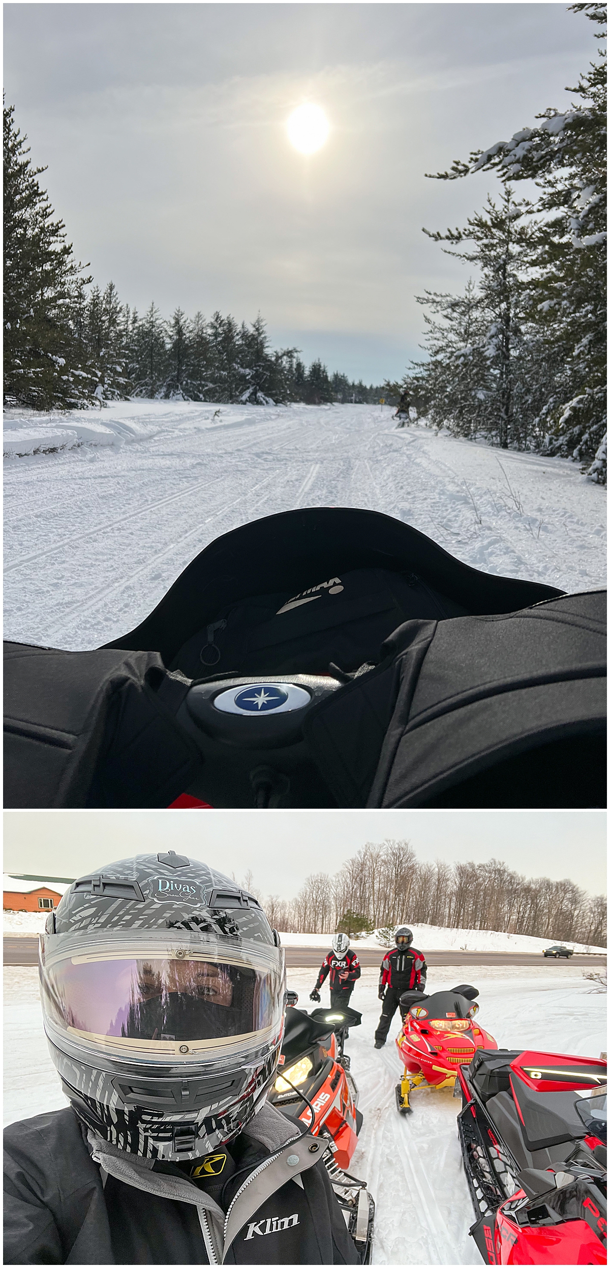 Snowmobile trip with friends