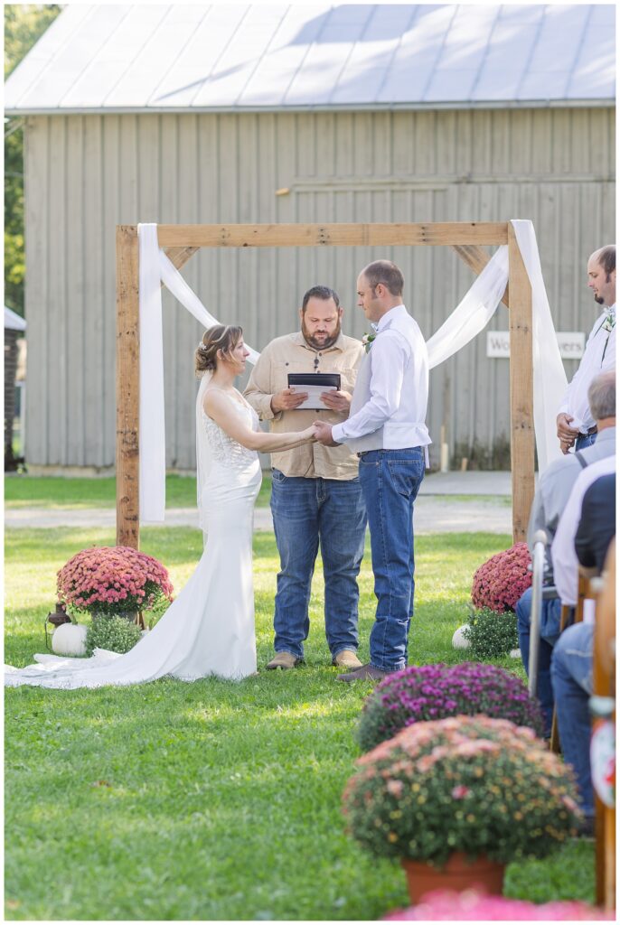 Norwalk, Ohio wedding ceremony at Huron County Fairgrounds