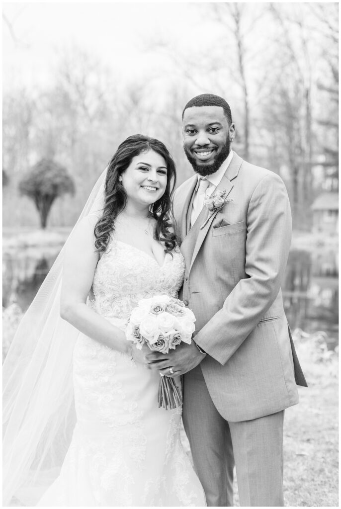 bride and groom portraits for spring wedding in northwest Ohio