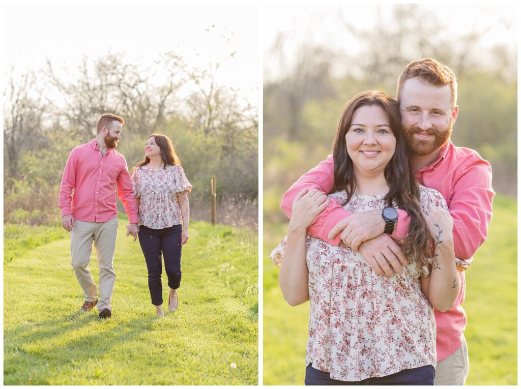 Creek Bend Farm engagement session in Liindsey, Ohio