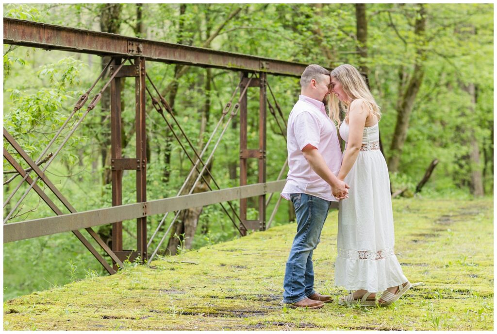 spring engagement session in Willard, Ohio