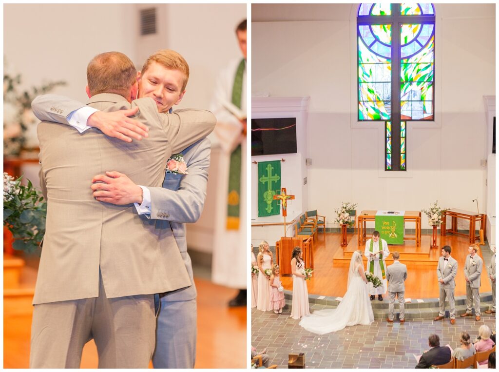 Dublin, Ohio wedding photographer at summer church ceremony