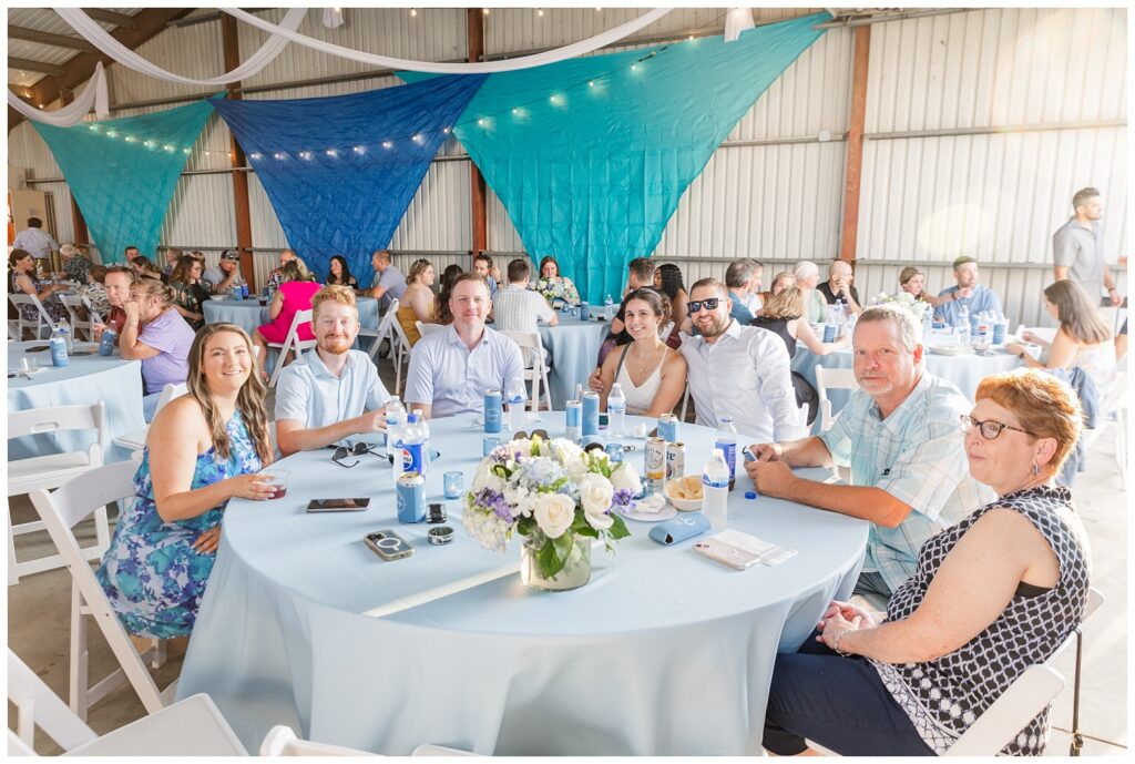 Risingsun, Ohio wedding photographer at reception at family farm