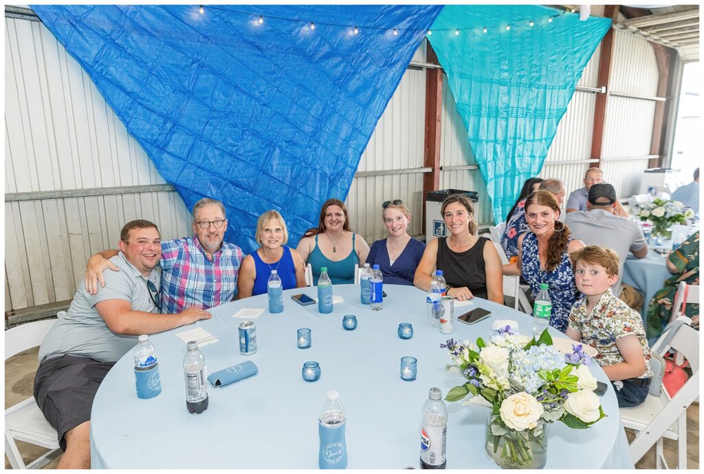 Risingsun, Ohio wedding photographer at reception at family farm