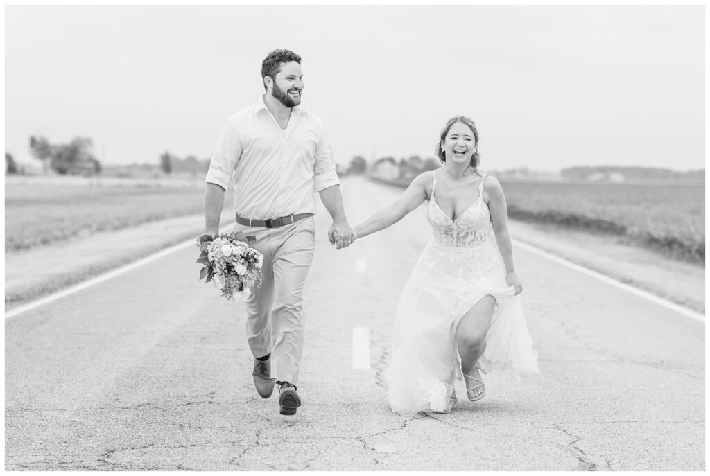 Risingsun, Ohio country wedding at a family farm next to a field