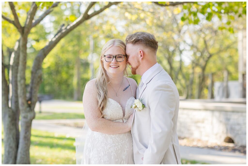 Bowling Green, Ohio wedding ceremony at Thompson Stone Hall