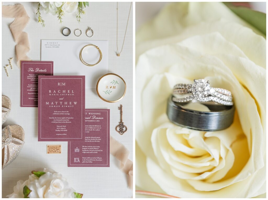 full invitation suite with wedding details  in Findlay, Ohio