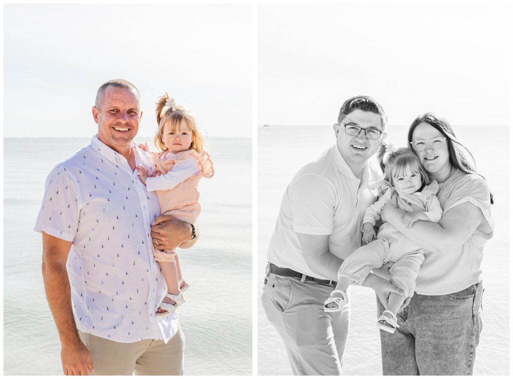 family session on the beach at Lake Erie in Ohio