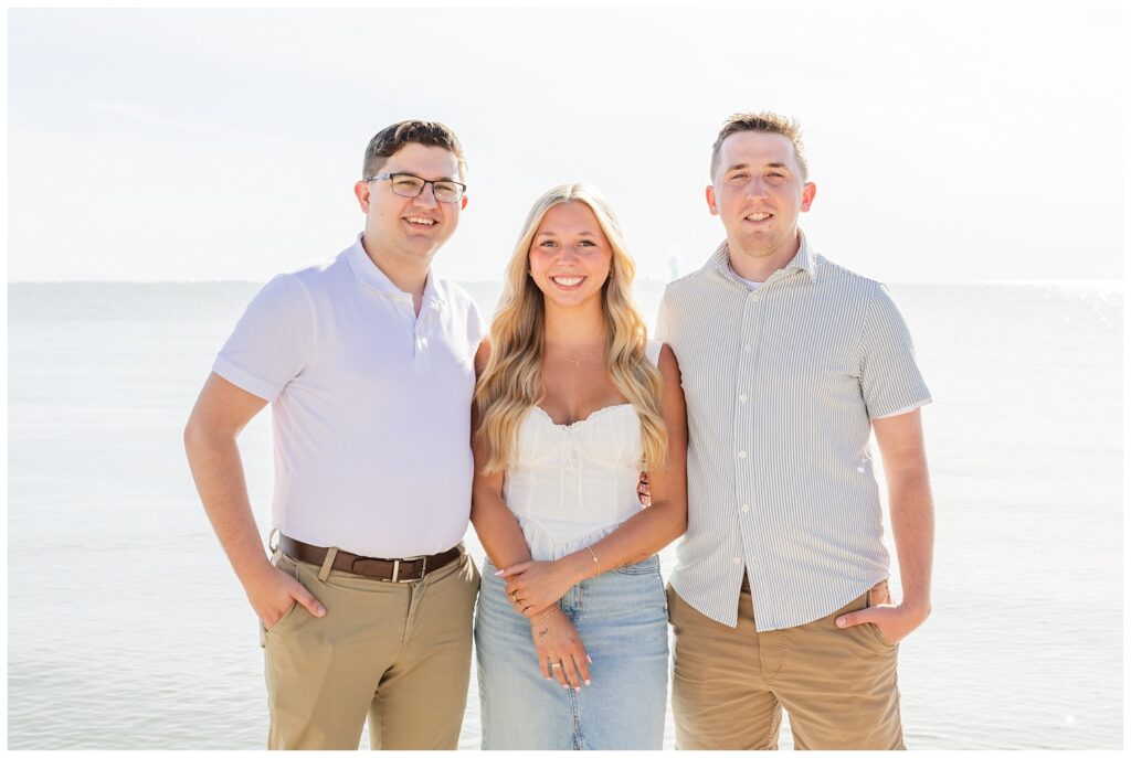 South Bass Island photographer with family session on the lake