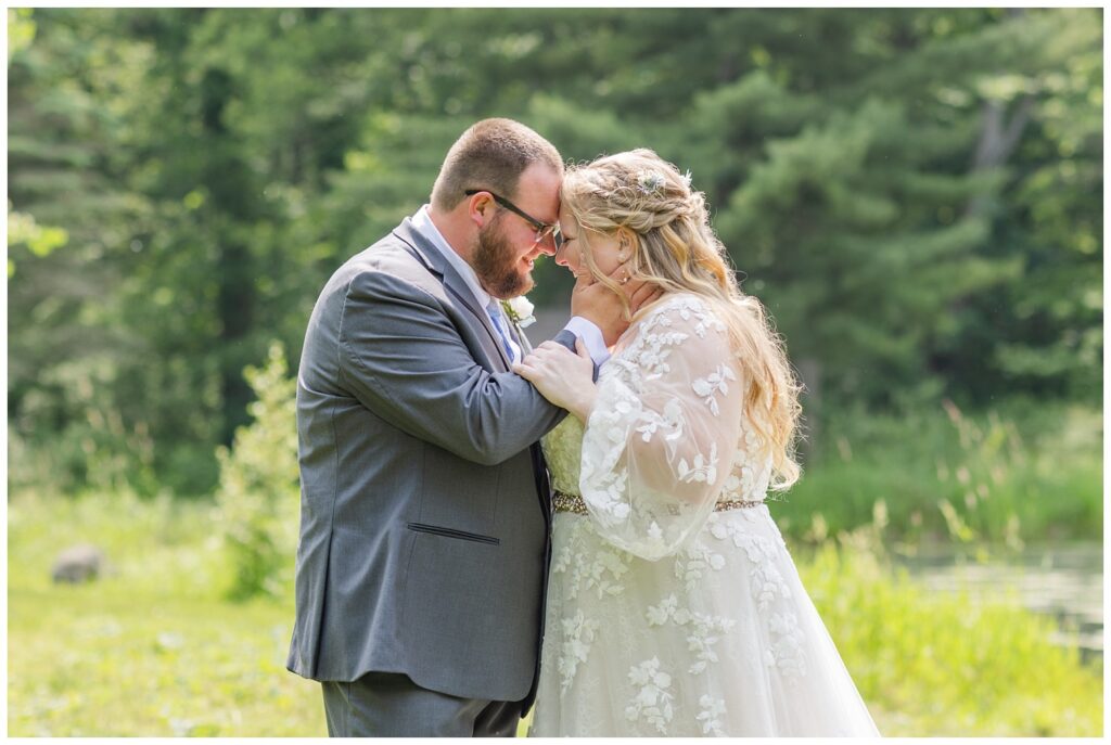Bradner, Ohio wedding photographer with bride and groom for portraits