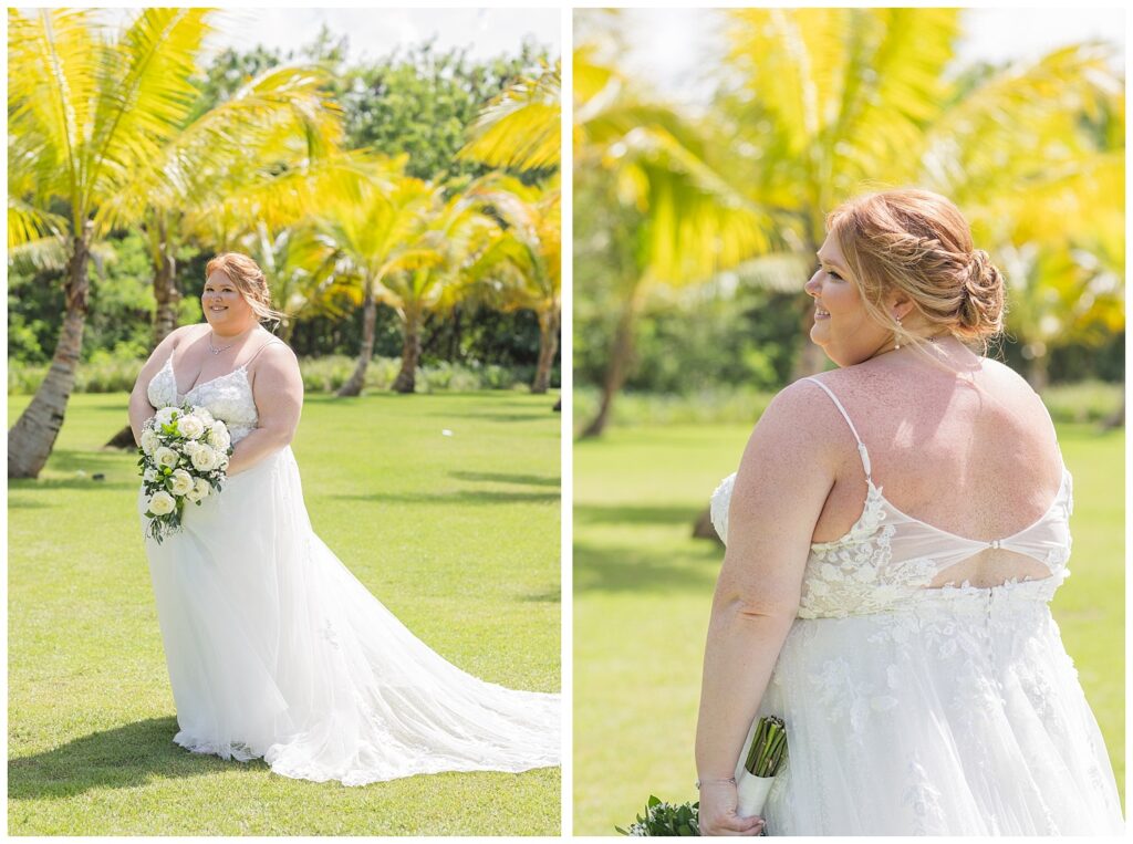 bridal portraits at the Punta Cana Dream Resort with Tiffin, Ohio wedding photographer