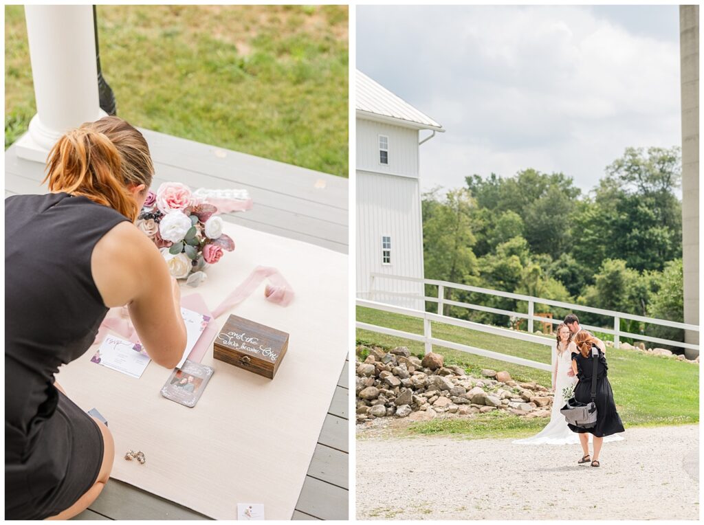 Fremont, Ohio wedding photographer capturing portraits of the bride and groom